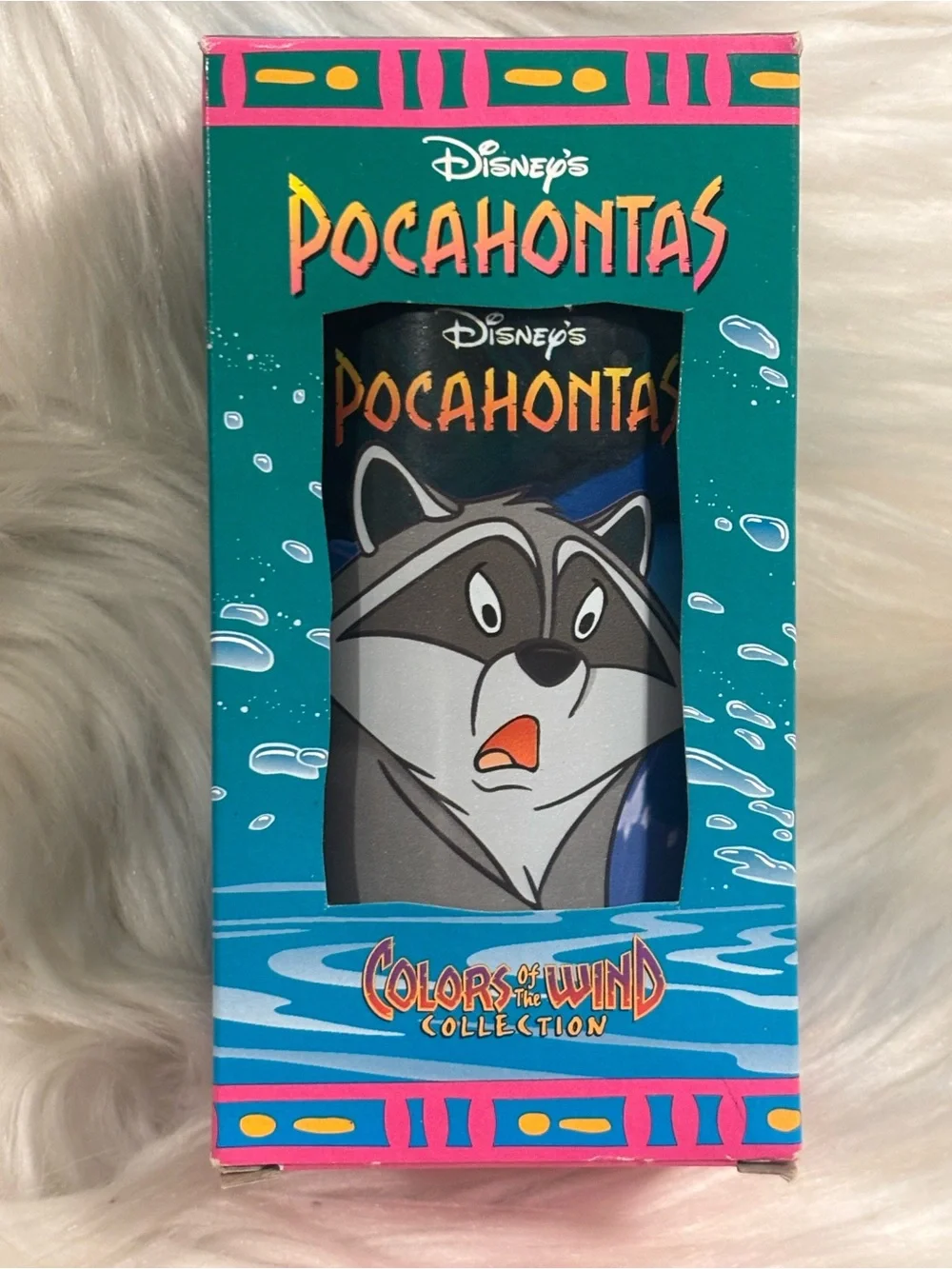 1994 Burger King Disney POCAHONTAS, Meeko and Flit/Glass-NIB